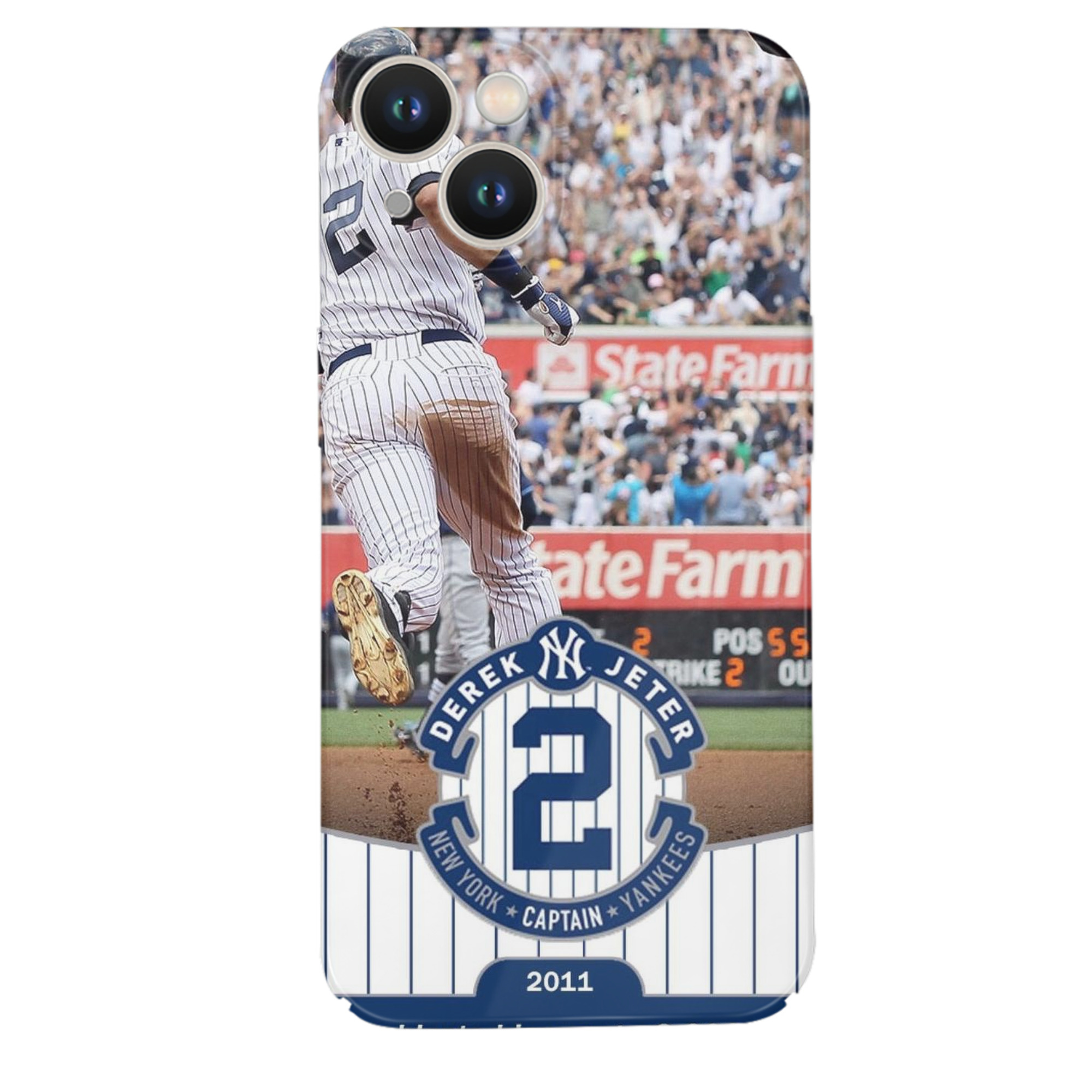 Derek Jeter 102 IPhone 14 Series Full-Cover Hard Case – Shockproof With Raised Camera Protection – Precise Cutouts, Wireless Charging Compatible – Durable, Anti-Yellowing, Easy To Clean